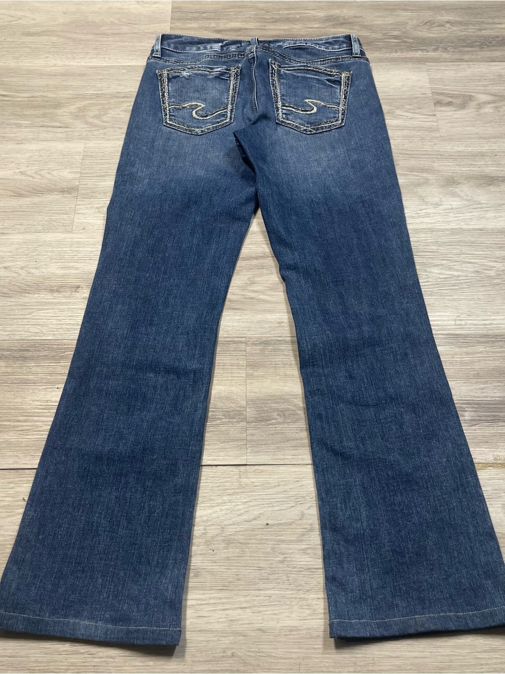 Y2K Silver Jeans Tuesday Slim Boot Women's Indigo Flare Denim sz 28/33